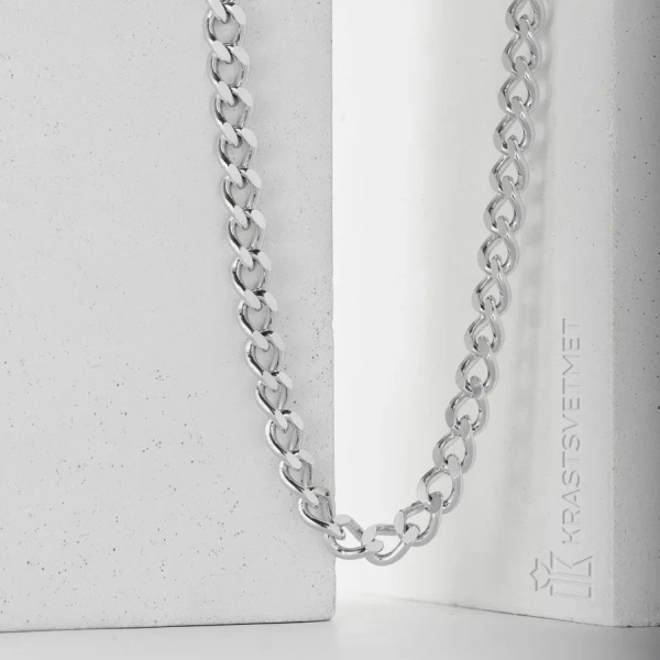 Цепь из серебра 925, плетение «Панцирь»